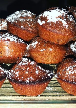 Une photo de Muffin chocolat amande