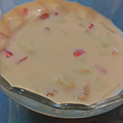 A picture of Fruit custard.