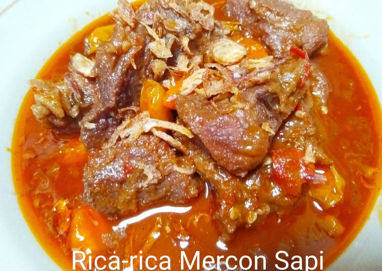 Langkah Mudah untuk Masak Rica -Rica Mercon Sapi #Maree Cepat