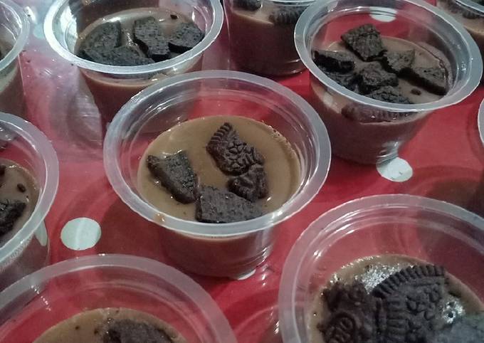 Puding oreo coklat