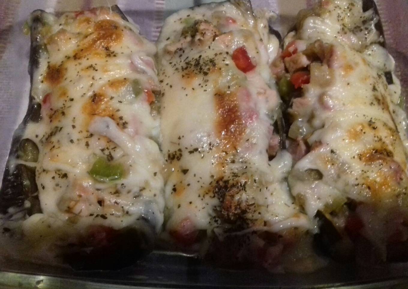 Berenjenas rellenas al horno