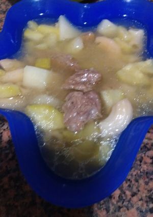 صورة لوصفة شوربة خضار باللحمة