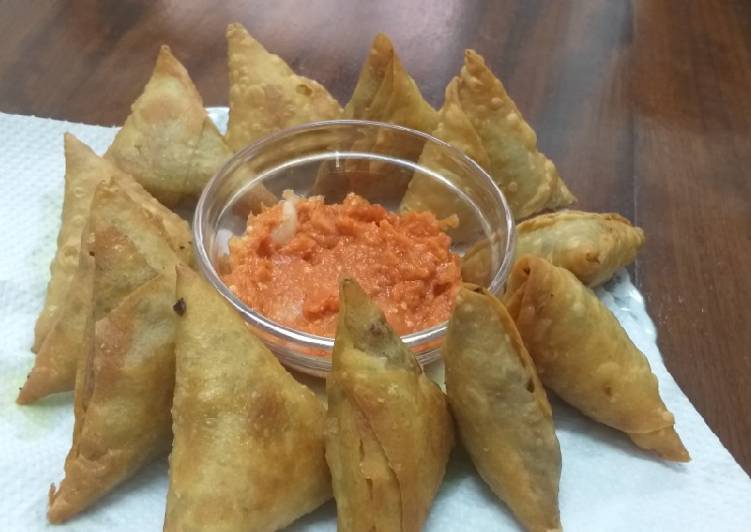 How to Prepare Homemade Mutton Samosas#authors marathon