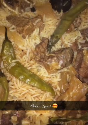 صورة لوصفة كبسة لحم حاشي سهلة