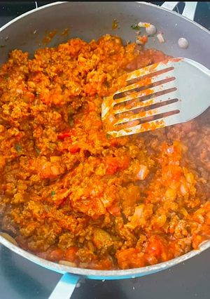 A picture of Lasagna- Traditional style 🍅.