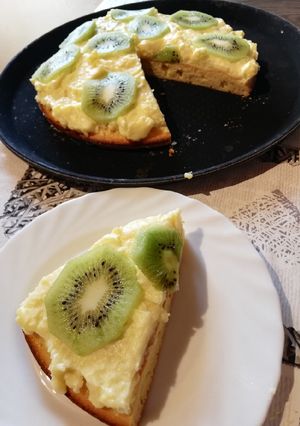 Gyümölcs torta házi tésztával recept fotója