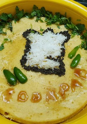 A picture of Rava Besan Dhokla.