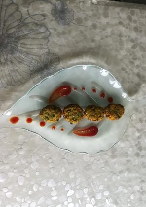 A picture of Spinach patties.