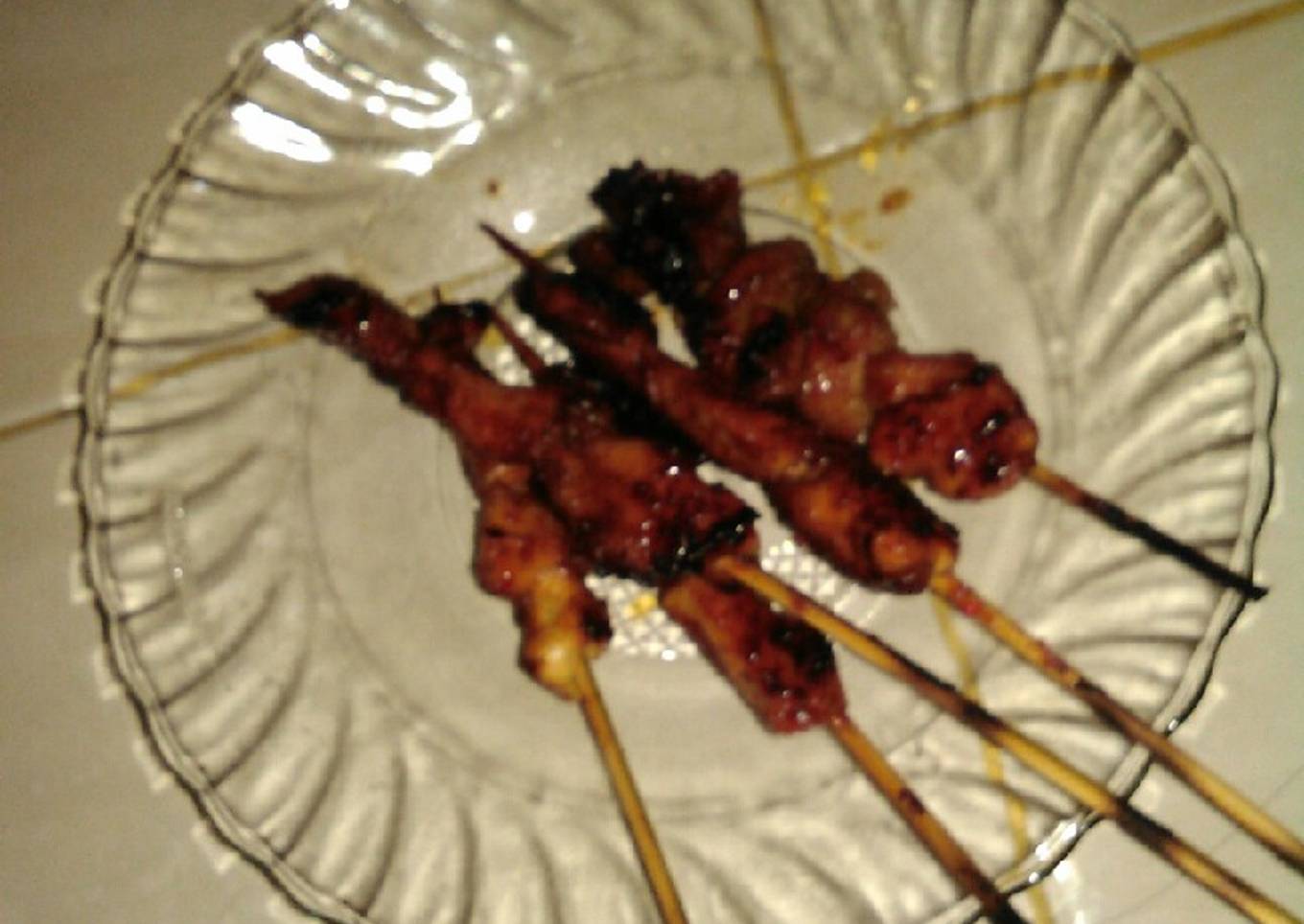 Sate ayam bumbu merah