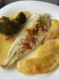 Rodaballo al horno con patatas