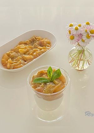 Une photo de Compotée de Pommes /Rhubarbe