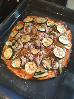 Una foto de Pizza de coliflor o colipizza