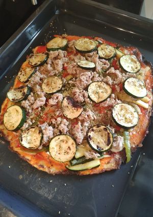 Una foto de Pizza de coliflor o colipizza