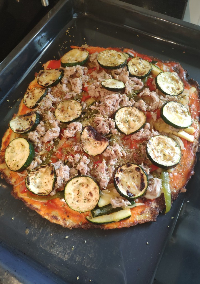 Una foto de Pizza de coliflor o colipizza
