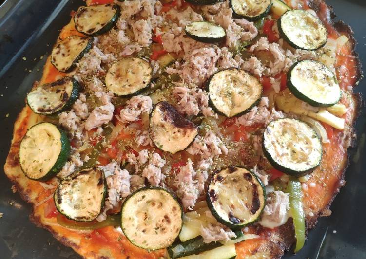 Pizza de coliflor o colipizza
