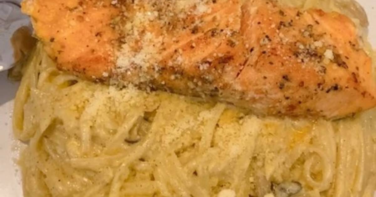 Resep Creamy Mushroom Pasta Salmon Oleh Dewi Sari Cookpad