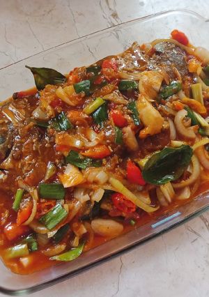 Foto resep Bawal Saus Padang