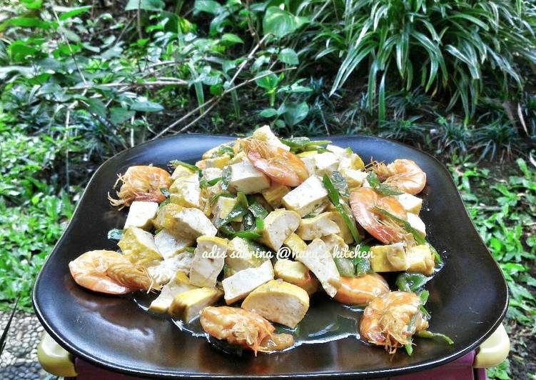 Langkah Mudah untuk Membuat Tumis Udang Tahu Cabe Ijo #pr_OlahanUdang Anti Gagal