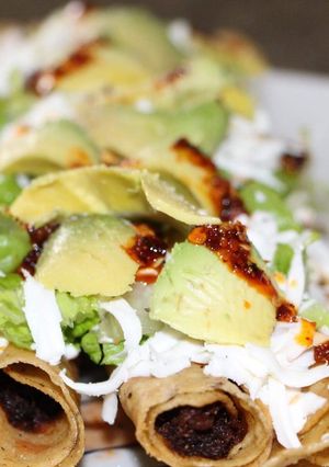 A picture of Chicken Flautas.
