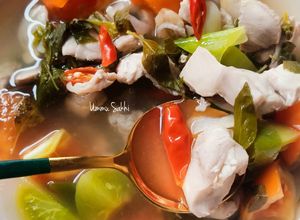 Foto resep Fillet Paha Kuah Asam Pedas (menu defisit kalori) no oil