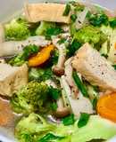 Canh Nấm Bông Cải Chay