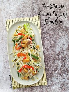 Foto resep (1.35) Tumis Tauge Kacang Panjang Ikan Asin