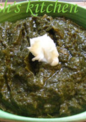 A picture of Sarso ka saag.