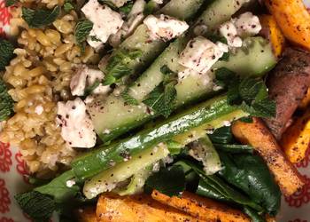 How To Prepare Recipe Buddha bowl with feta and sumac  vegetarian Delicious Nutritious