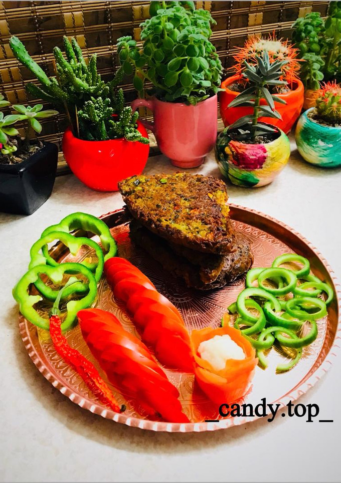 عکسی از دستور کوکو سبزیجات