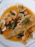 Monkfish Tails in Seafood Sauce