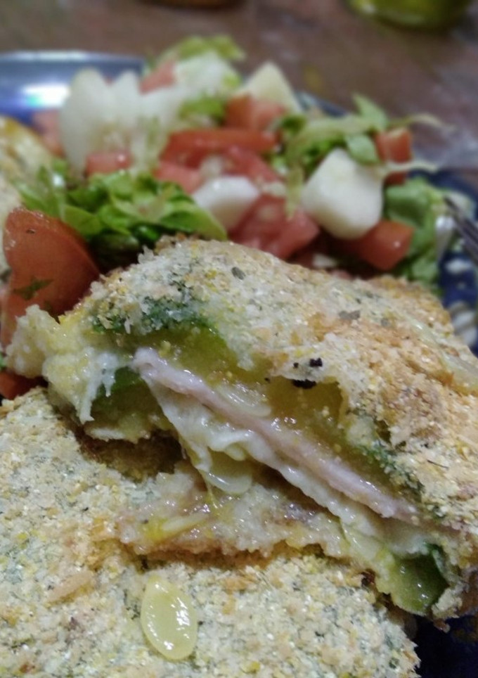 Una foto de Milanesas de zapallitos rellenas (sin gluten)