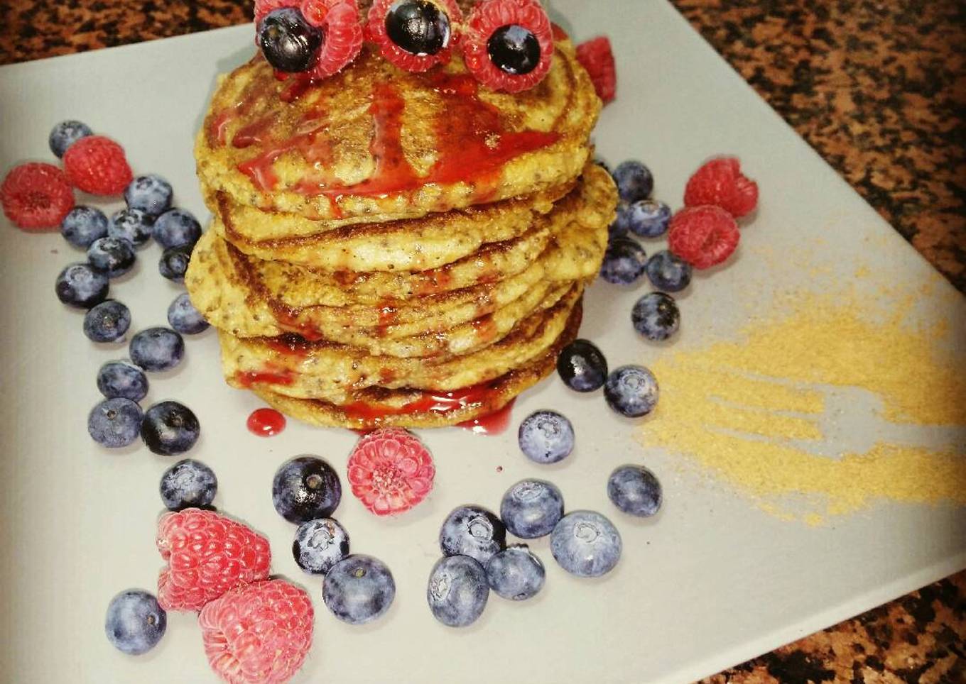 Pancake de avena o tortitas de avena