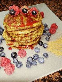Una foto de Pancake de avena o tortitas de avena