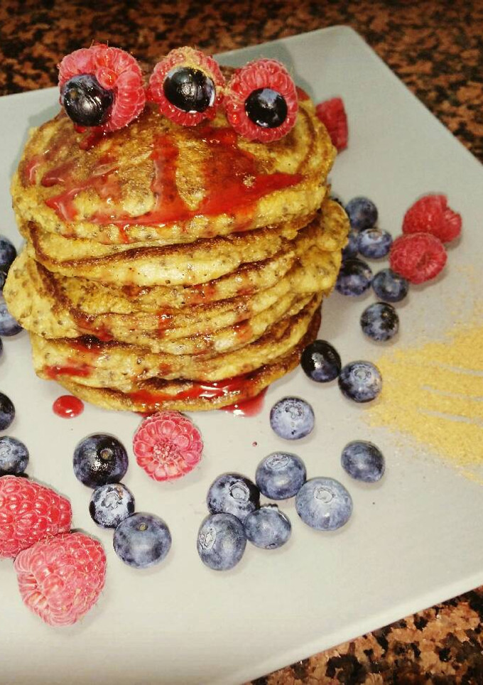 Una foto de Pancake de avena o tortitas de avena