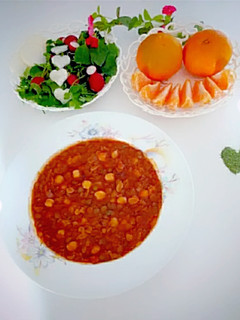 عکسی از دستور خوراک عدس ونخود