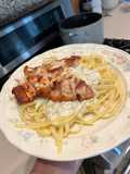 Grilled Chicken with Alfredo Sauce