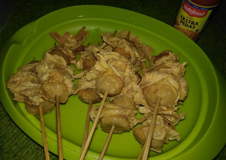 Bakso tusuk kembang tahu