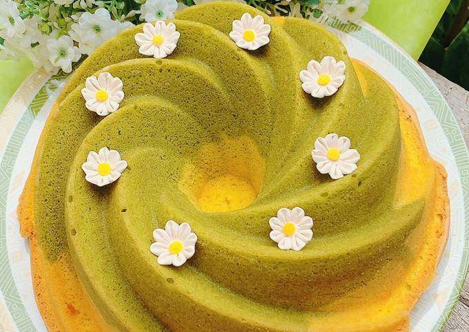Standar Resep gampang bikin Greentea Lemon Cake dijamin sedap