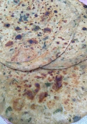 A picture of Methi thepla.