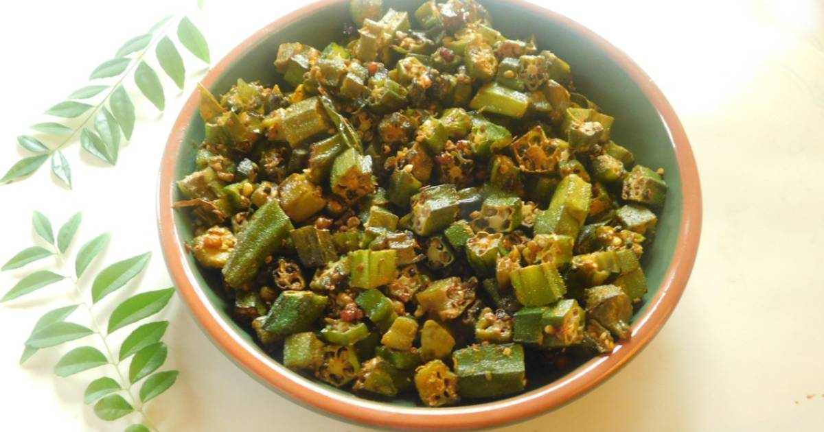 Okra stir fried Recipe by Lakshmi Sridharan Ph D - Cookpad