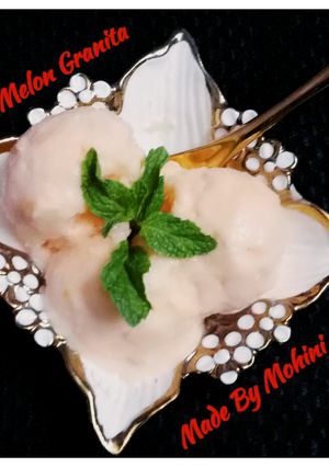 A picture of Sweet melon granita.