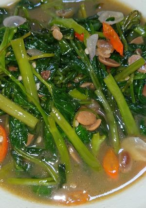 Foto resep Kangkung kuah setan tauco
