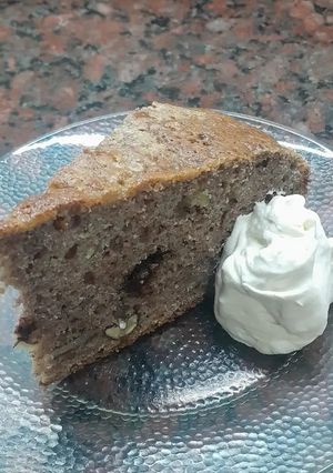 Una foto de Biscochuelo con lentejas, chocolate y nueces 🫘🍫