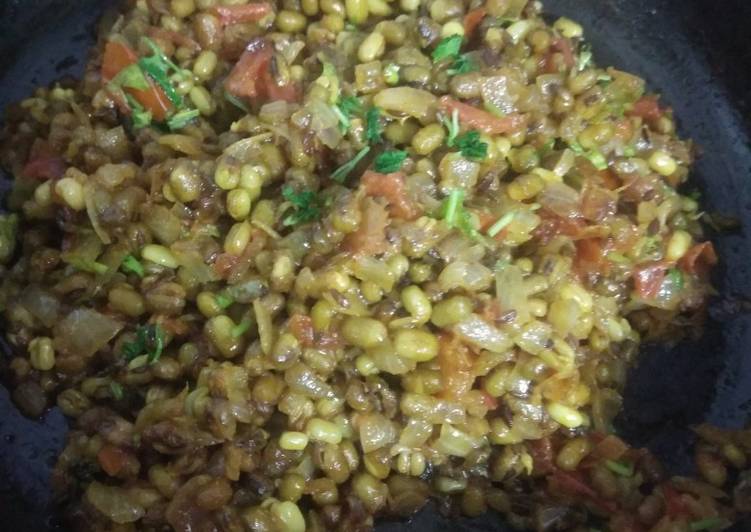 Simple Way to Prepare Super Quick Homemade Sprouted Moong Masala