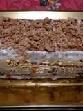 Tarta de turrón y café