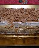 Tarta de turrón y café