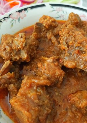 A picture of Bhunna gosht masala/mutton masala recipe.