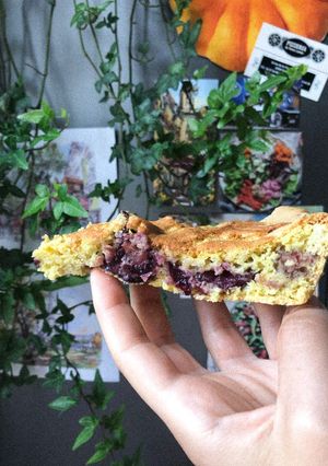 Une photo de Gâteau cerises noires