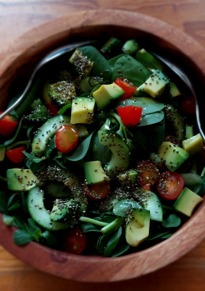 Una foto de Ensalada de verdolagas