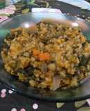 Risotto de arroz integral de calabaza